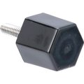 Allpoints Allpoints 8402433 Thumb Screw, Black For Hoshizaki Of America 8402433